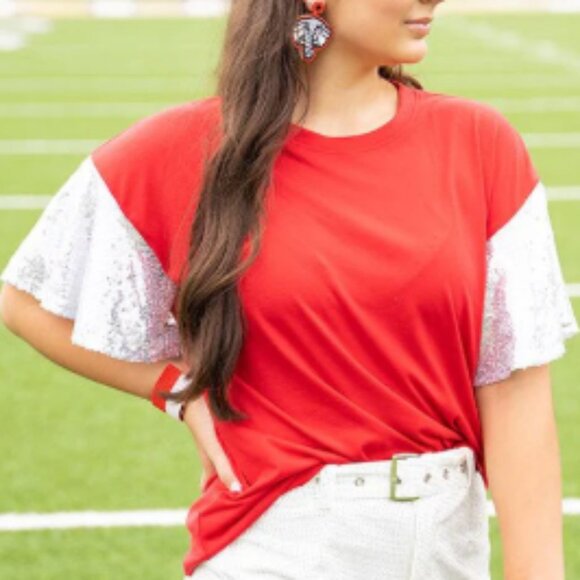 Prissy Jane Tops - Prissy Jane Sequin XL Top